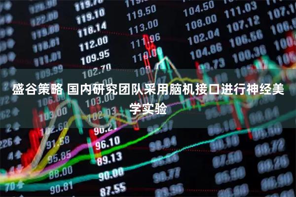 盛谷策略 国内研究团队采用脑机接口进行神经美学实验